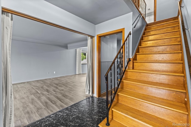 18607 Colonial Ct, Allen Park, MI 48101 - stairs with wood finished floors