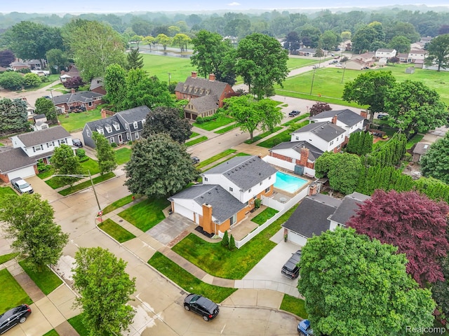 18607 Colonial Ct, Allen Park, MI 48101 - aerial perspective of suburban area