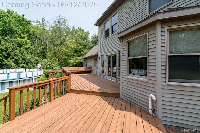 10399 Allen Rd, Clarkston, MI 48348 - view of wooden deck