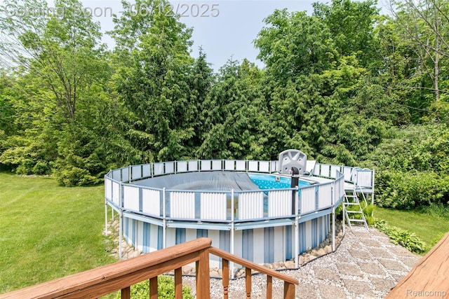 10399 Allen Rd, Clarkston, MI 48348 - view of pool with a lawn