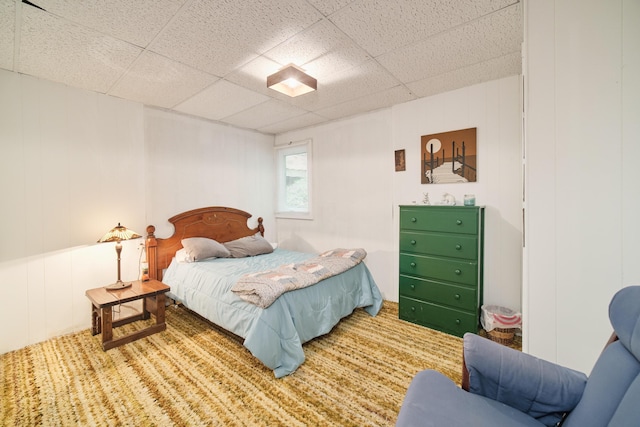 6387 N Larson Rd, Fountain, MI 49410 - bedroom with a decorative wall and a paneled ceiling