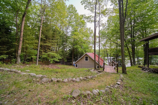 6387 N Larson Rd, Fountain, MI 49410 - view of yard