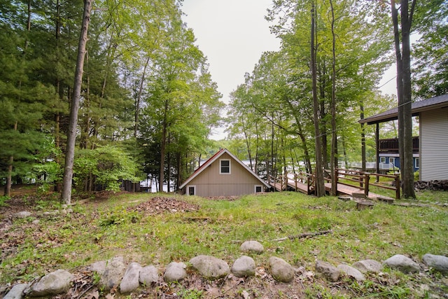 6387 N Larson Rd, Fountain, MI 49410 - view of yard