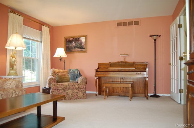 6560 Perham Dr, West Bloomfield, MI 48322 - sitting room featuring carpet floors and baseboards
