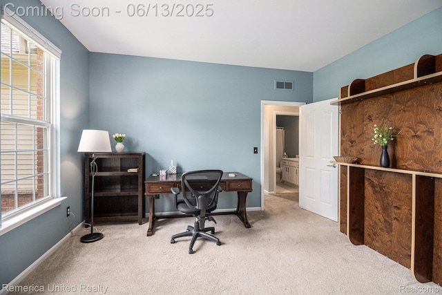 24168 Grand Traverse Ave, Flat Rock, MI 48134 - carpeted office featuring baseboards