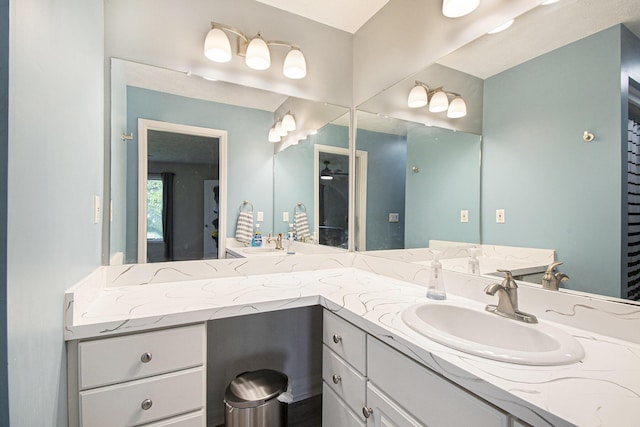 743 Fieldview Dr, Grand Ledge, MI 48837 - bathroom featuring double vanity