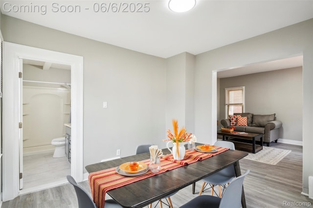 1512 Marion Ave, Lincoln Park, MI 48146 - dining room with light wood-style flooring and baseboards