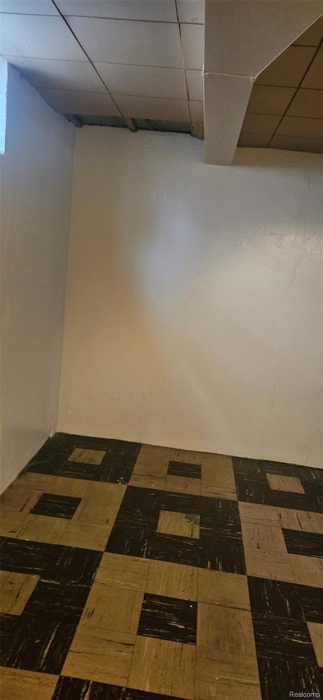 18966 Mendota St, Detroit, MI 48221 - finished basement featuring a drop ceiling