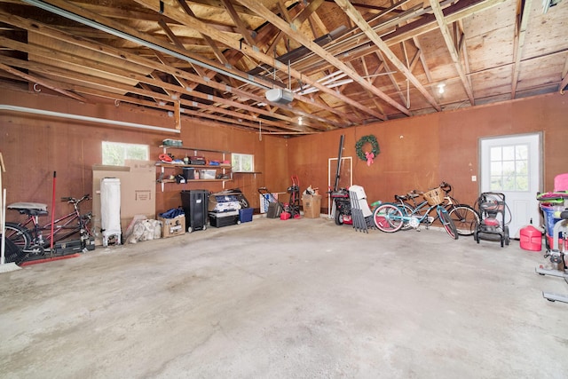 819 Elm St, Manistee, MI 49660 - garage with a garage door opener