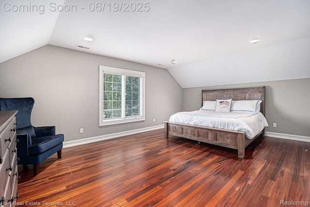 11384 Scarborough Dr, Shelby Twp, MI 48315 - bedroom with lofted ceiling, wood finished floors, and recessed lighting