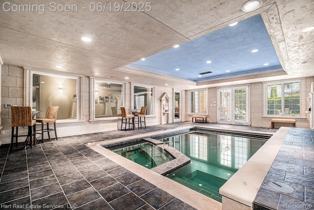 11384 Scarborough Dr, Shelby Twp, MI 48315 - view of pool featuring a pool with connected hot tub