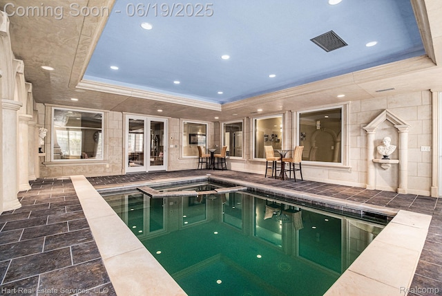 11384 Scarborough Dr, Shelby Twp, MI 48315 - view of pool featuring a pool with connected hot tub