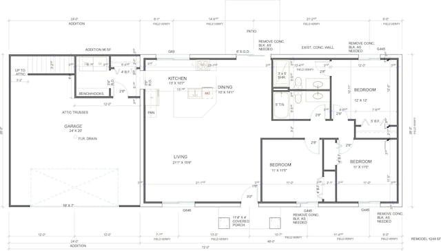 2051 Russell Rd, Muskegon, MI 49445 - room layout