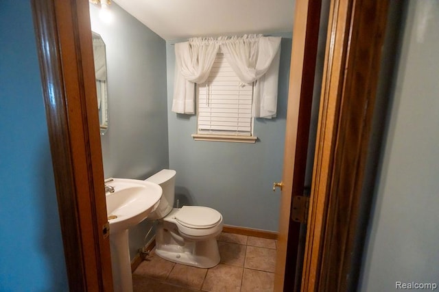 15065 Westlake St, Taylor, MI 48180 - half bath with tile patterned floors and toilet