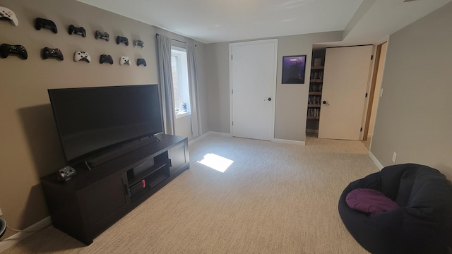 11390 Patterson Rd, Ravenna, MI 49451 - living area with baseboards and light carpet