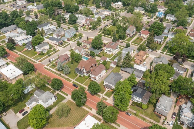 216 E Main St, Ionia, MI 48846 - aerial view of property's location featuring nearby suburban area