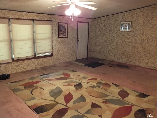 411 Norwood Dr, Monroe, MI 48161 - interior space featuring wallpapered walls
