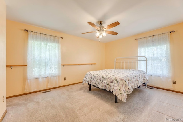 1908 Grant Pl, Port Huron, MI 48060 - carpeted bedroom with multiple windows, baseboards, and a ceiling fan