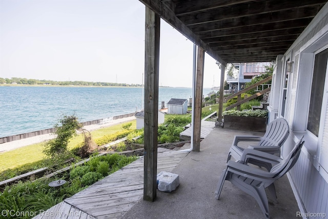 105 Gratiot Blvd, Marysville, MI 48040 - view of patio featuring a water view and grilling area