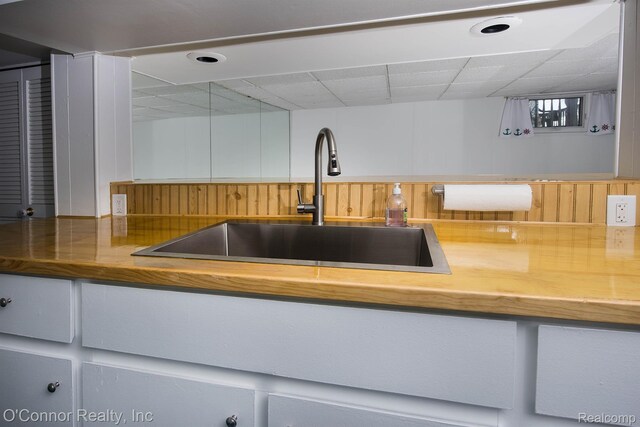 105 Gratiot Blvd, Marysville, MI 48040 - kitchen with a sink and a paneled ceiling