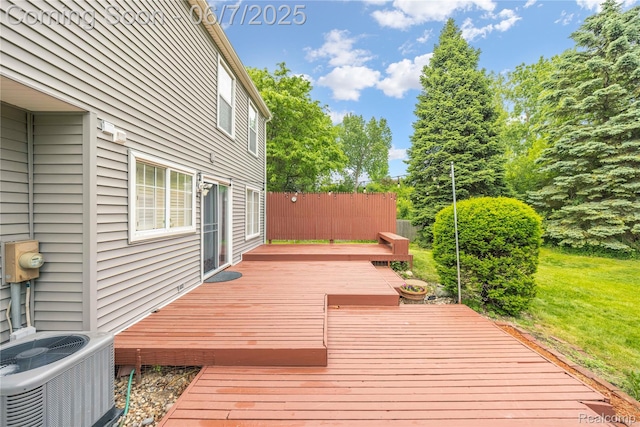 1633 Fleetwood Dr, Troy, MI 48098 - wooden deck featuring central air condition unit