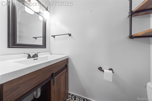 1633 Fleetwood Dr, Troy, MI 48098 - half bathroom featuring toilet and vanity
