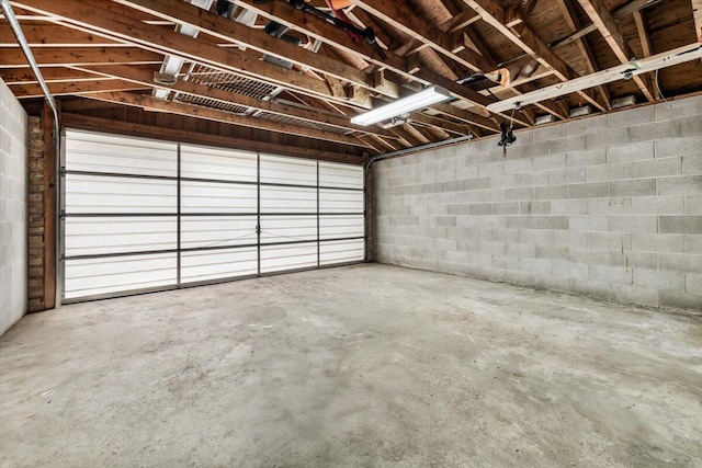 12270 Linden Ave, Sawyer, MI 49125 - garage with concrete block wall
