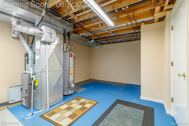 2663 Maple Forest Dr, Wixom, MI 48393 - below grade area with water heater