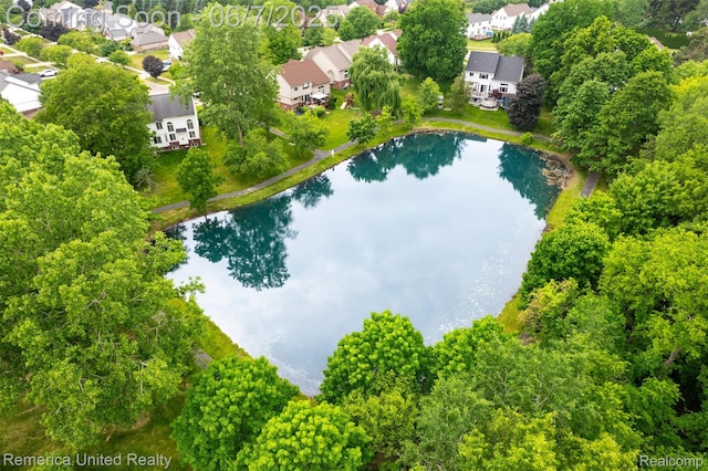 2663 Maple Forest Dr, Wixom, MI 48393 - aerial perspective of suburban area featuring a nearby body of water
