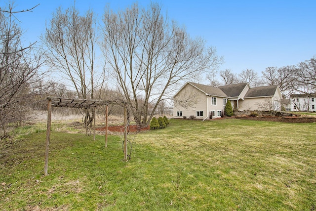 1200 Schuring Rd, Portage, MI 49024 - view of green lawn with a pergola