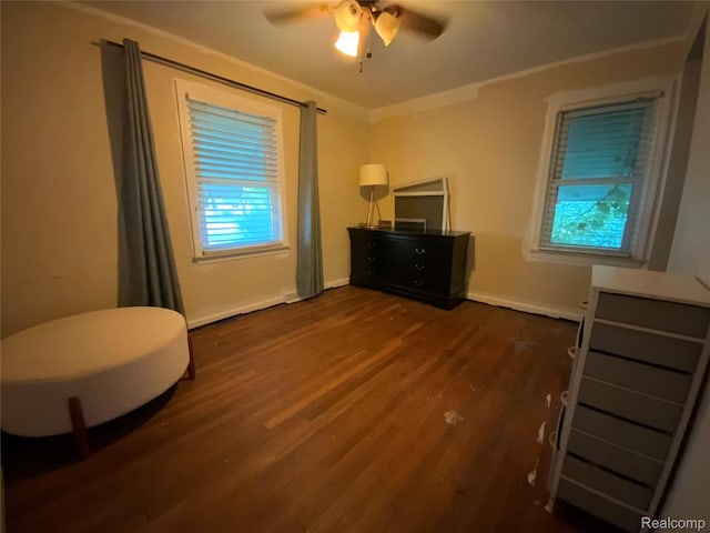 3255 Goodrich St, Ferndale, MI 48220 - bedroom featuring wood finished floors and a ceiling fan