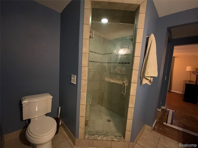 3255 Goodrich St, Ferndale, MI 48220 - bathroom with a stall shower and tile patterned floors