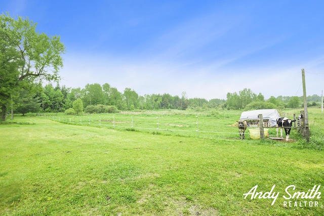 9386 N Vandecar Rd, Farwell, MI 48622 - view of yard with a view of countryside