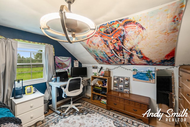 9386 N Vandecar Rd, Farwell, MI 48622 - office space featuring lofted ceiling