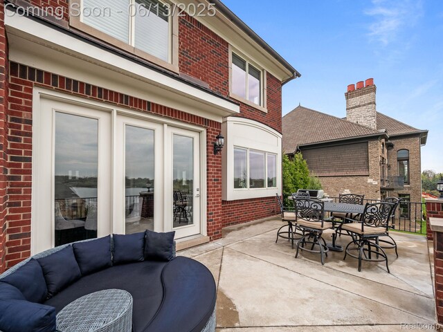 2750 Turtle Bluff Dr, Bloomfield Hills, MI 48302 - view of patio with outdoor lounge area