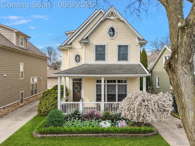 675 Davis Ave, Birmingham, MI 48009 - view of front facade with covered porch