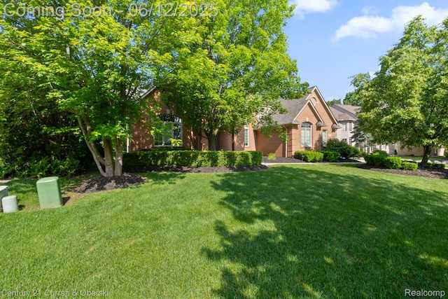 44251 Deep Hollow Cir, Northville, MI 48168 - view of front facade with a front lawn