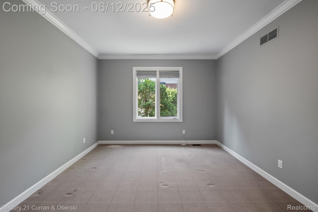 44251 Deep Hollow Cir, Northville, MI 48168 - unfurnished room featuring ornamental molding and baseboards
