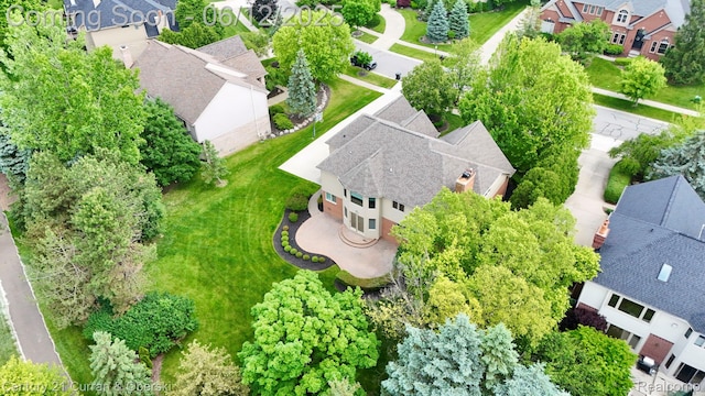 44251 Deep Hollow Cir, Northville, MI 48168 - aerial perspective of suburban area