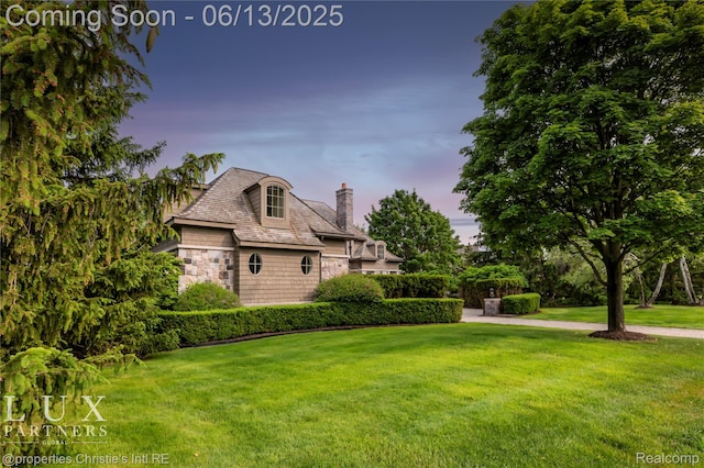 2937 Turtle Pond Ct, Bloomfield Hills, MI 48302 - french country inspired facade featuring a lawn, a chimney, and stone siding