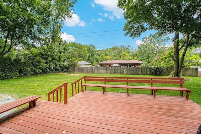 30060 Eastfield St, Farmington Hills, MI 48334 - wooden terrace featuring a fenced backyard