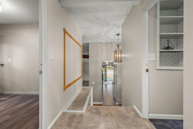 1449 Sauk Ln, Saginaw, MI 48638 - hall featuring wood finished floors and stairs
