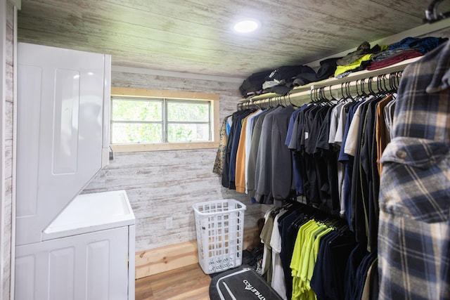 425 Clinton St, Mendon, MI 49072 - spacious closet with wood finished floors