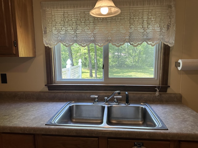 5649 W 76th St, Baldwin, MI 49304 - kitchen view of a sink