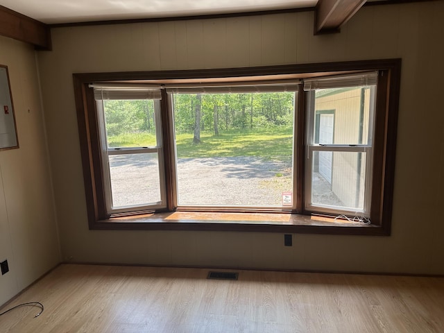 5649 W 76th St, Baldwin, MI 49304 - spare room featuring light wood-style floors