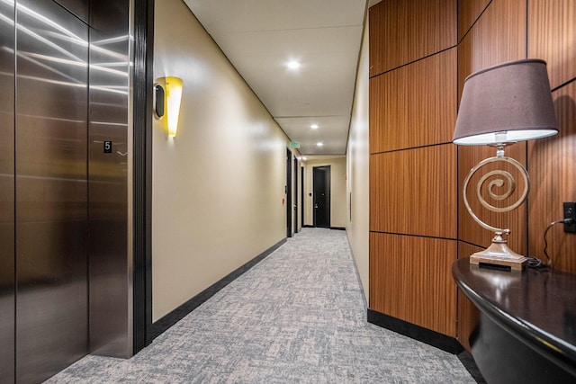 335 Bridge St NW Unit 500, Grand Rapids, MI 49504 - hallway with carpet floors, recessed lighting, and baseboards