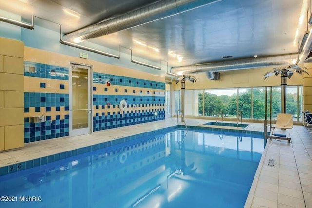 335 Bridge St NW Unit 500, Grand Rapids, MI 49504 - view of swimming pool with a sink