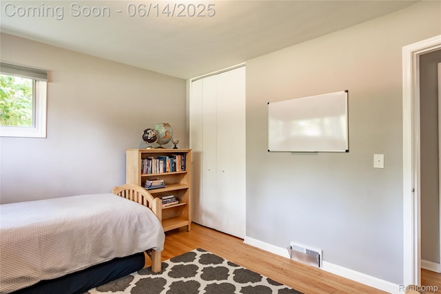 28441 Westerleigh Rd, Farmington, MI 48334 - bedroom featuring light wood-style floors and a closet