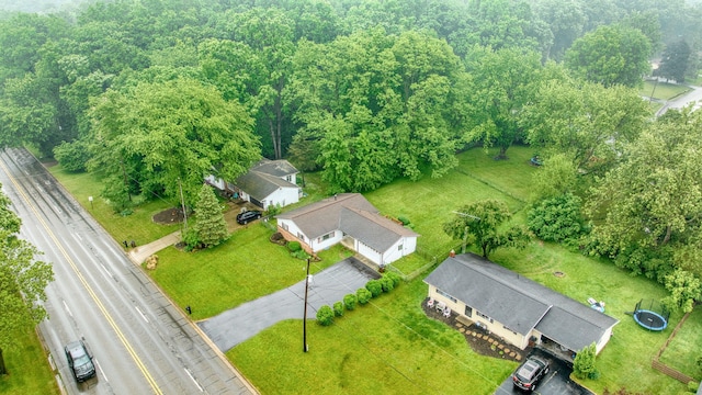 4109 Spring Arbor Rd, Jackson, MI 49201 - aerial view of a heavily wooded area