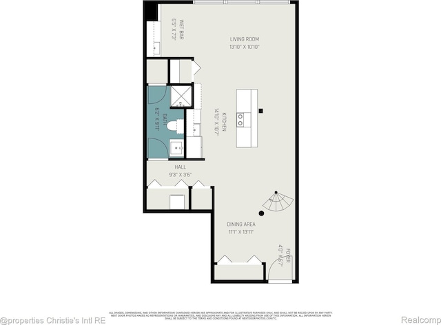 6533 E Jefferson Unit 427, Detroit, MI 48207 - view of room layout